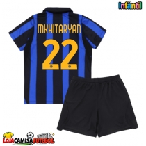 Camisa de Futebol Inter Milan Henrikh Mkhitaryan #22 Equipamento Principal Infantil 2026-27 Manga Curta (+ Calças curtas)